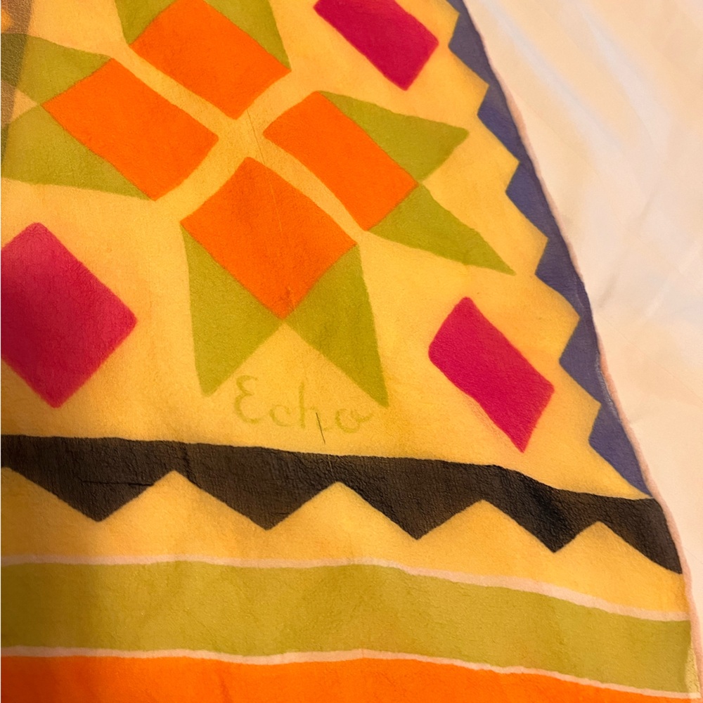 Echo silk scarf